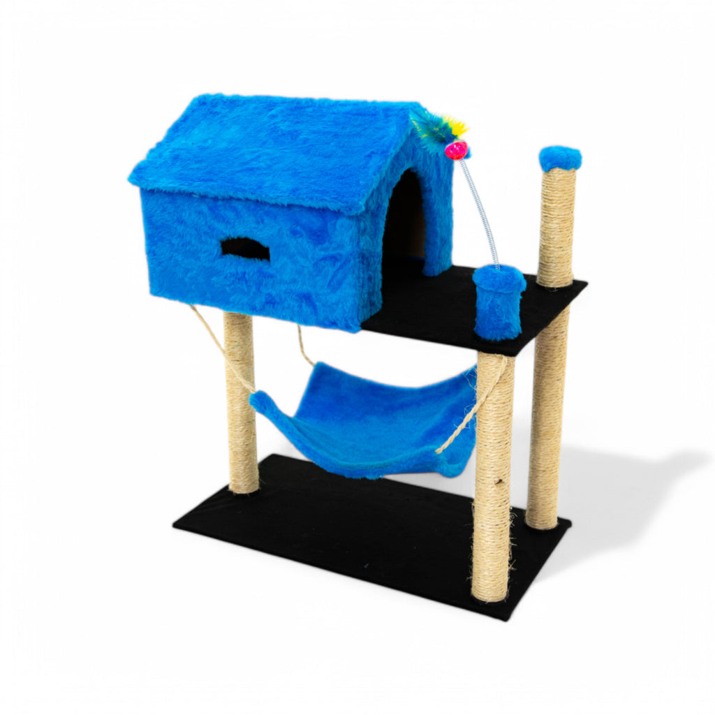 Arranhador Para Gatos Com Casinha Playground + Brinde Exclusivo