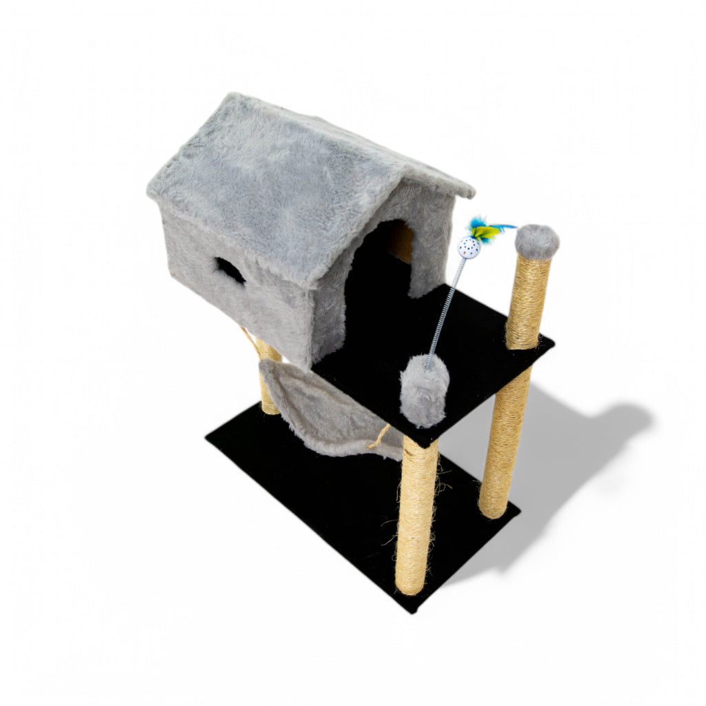 Arranhador Para Gatos Com Casinha Playground + Brinde Exclusivo