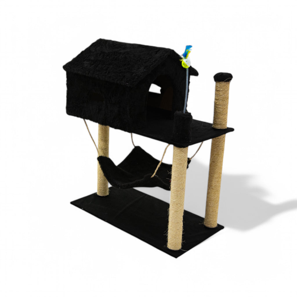 Arranhador Para Gatos Com Casinha Playground + Brinde Exclusivo